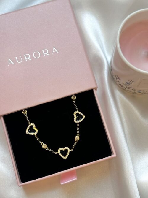 Black n gold bracelet