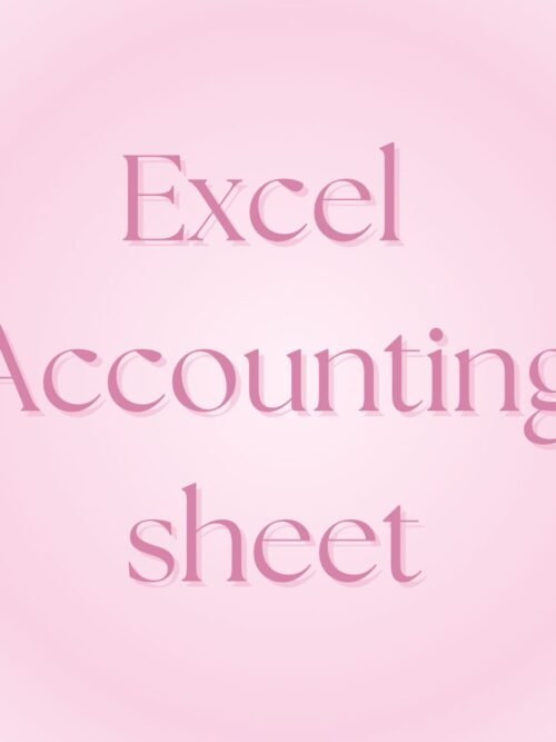 Arabic Accounting sheet