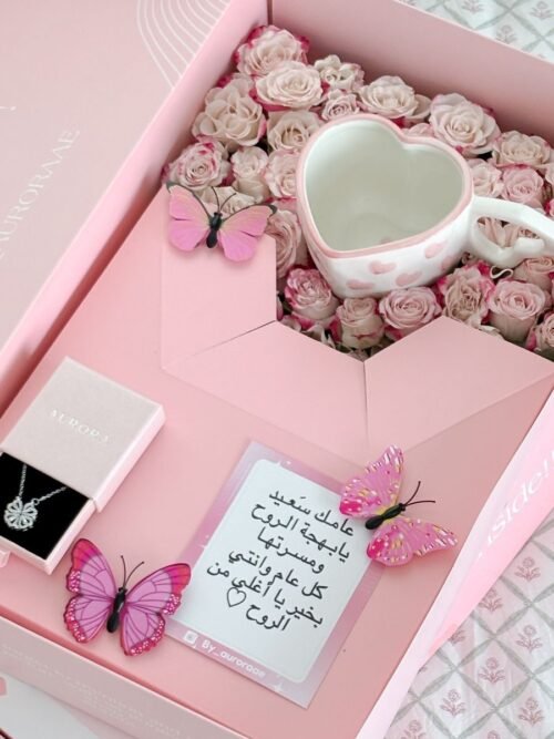 Necklace Flower Box | بوكس ورد وقلاده