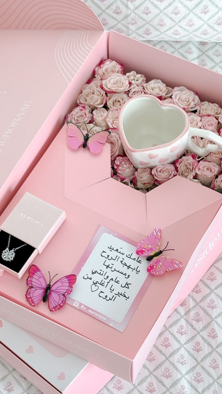 Necklace Flower Box | بوكس ورد وقلاده