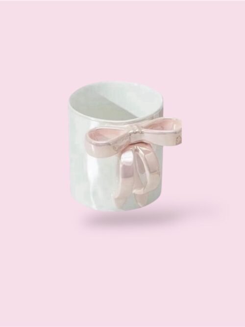 Pink bow holder